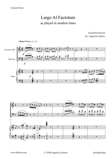 Largo Al Factotum - as played in modern times (arr. Augustin Lehfuss)