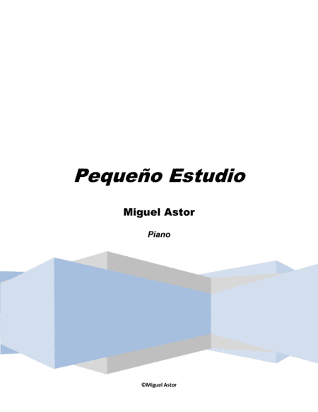 Pequeño Estudio para piano