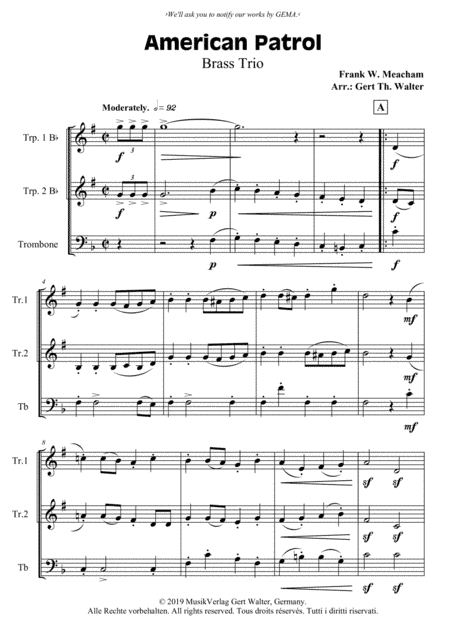American Patrol (arr. Gert Th. Walter)
