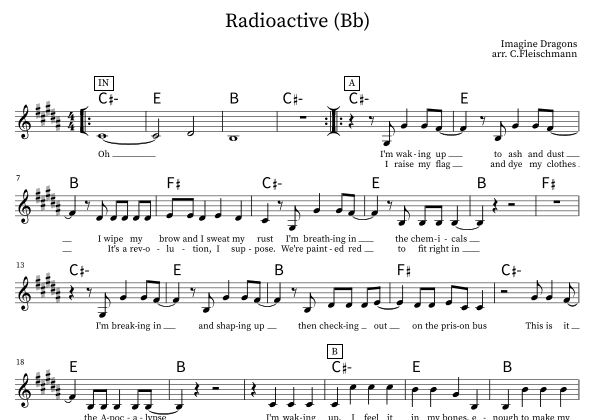 Radioactive (arr. Christoph Fleischmann)