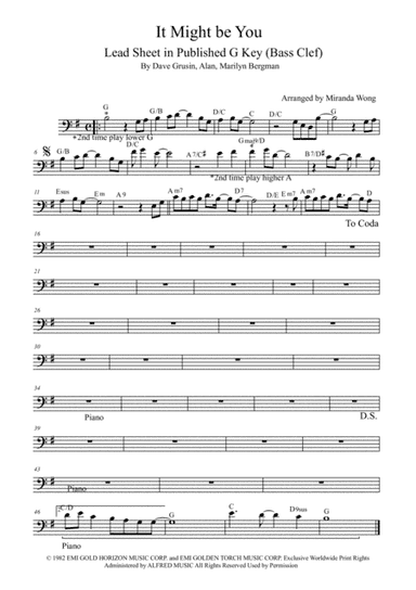 It Might Be You (arr. Miranda Wong)
