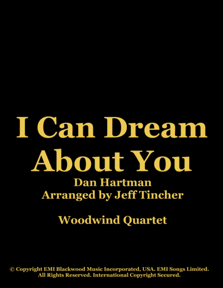 I Can Dream About You (arr. Jeff Tincher)