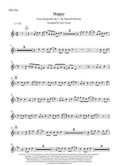 Happy (arr. Alex Souza)