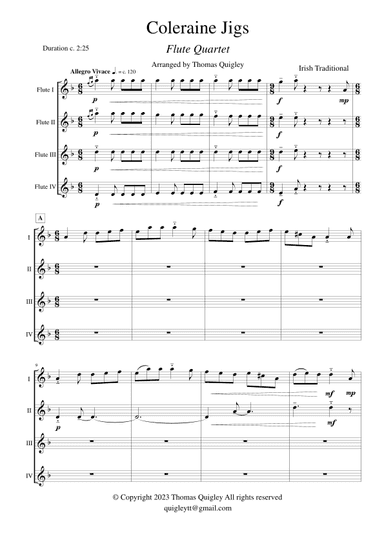Coleraine Jigs (arr. Thomas Quigley)