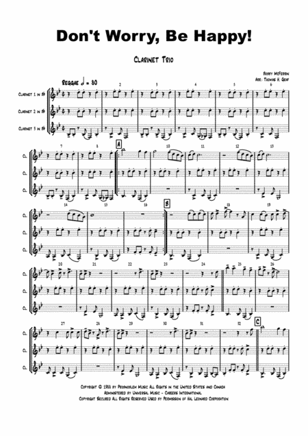Don't Worry, Be Happy (arr. Thomas H. Graf)