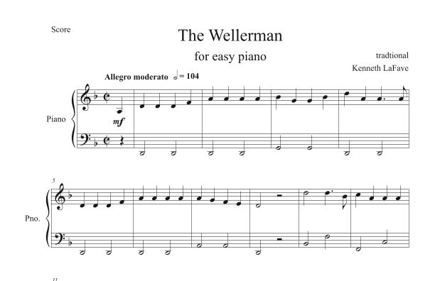 The Wellerman (easy piano) (arr. Kenneth LaFave)