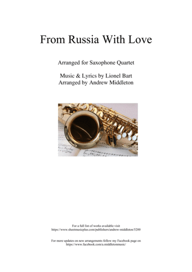 From Russia With Love (arr. Andrew Middleton)