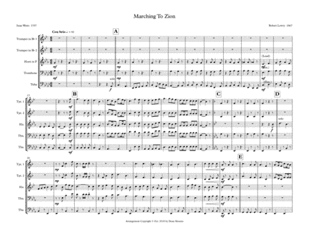 Marching To Zion (arr. Dean Mounts)