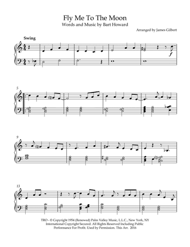 Fly Me To The Moon (in Other Words) (arr. James Gilbert)