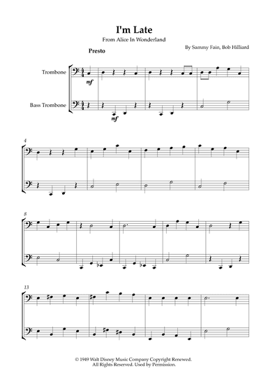 I'm Late (arr. Karen Gueiros)