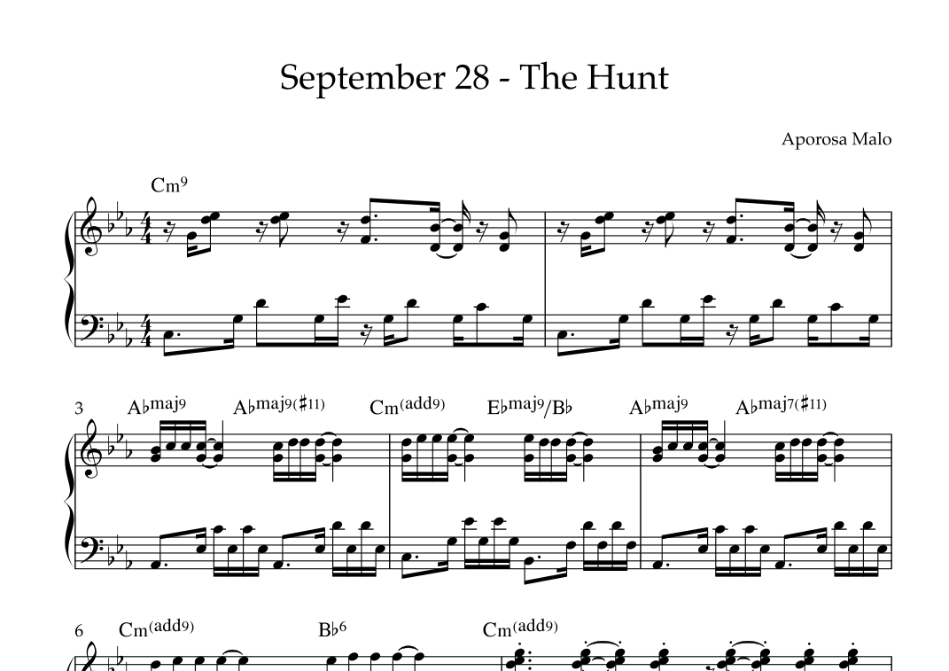 September 28 - The Hunt