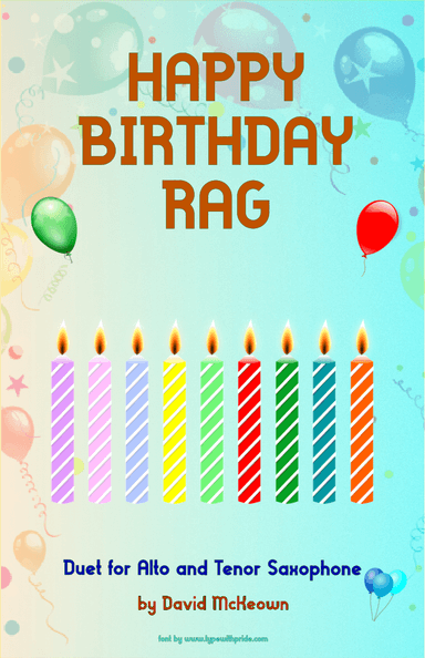 Happy Birthday Rag, for Alto and Tenor Saxophone Duet (arr. David McKeown)