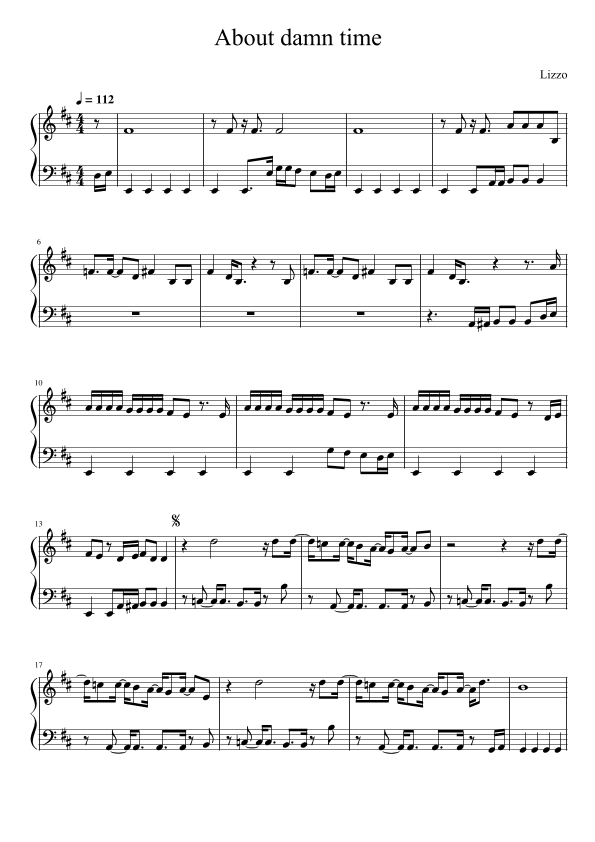 About Damn Time (arr. LaLa Music)