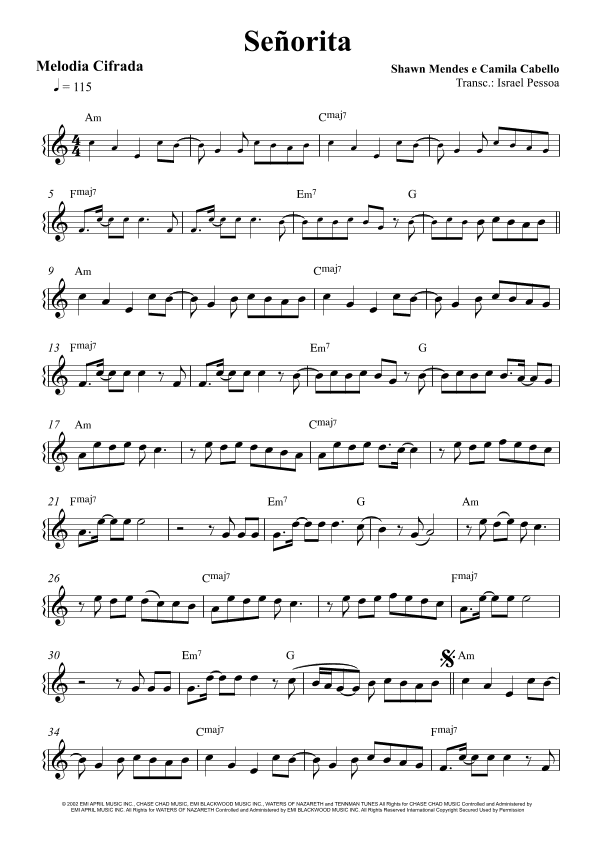 Senorita (arr. Israel Pessoa)