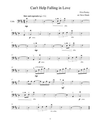 Can't Help Falling In Love (arr. Steve Shade)