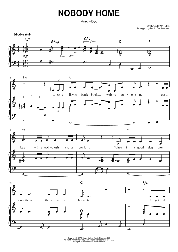 Nobody Home (arr. Mario Stallbaumer)