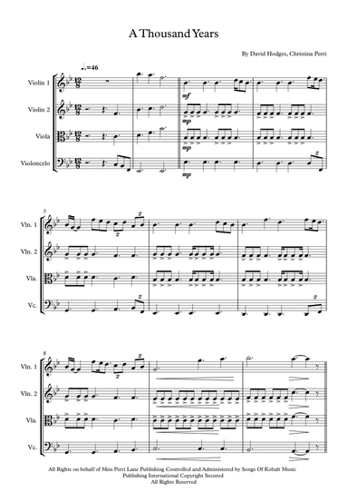 A Thousand Years (arr. Vinicius Louzada)