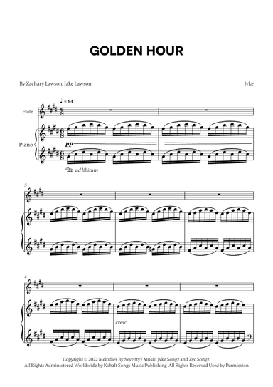 Golden Hour (arr. Cadenza Editions)