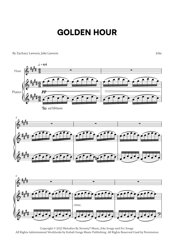 Golden Hour (arr. Cadenza Editions)