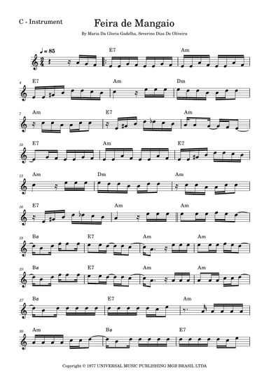 Feira De Mangaio (arr. Fabio Eduardo de Oliveira)