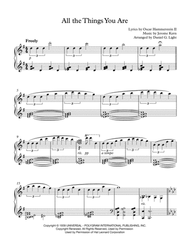 All The Things You Are (arr. Daniel G. Light)