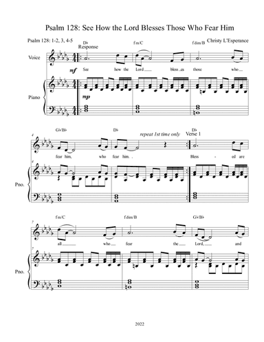 Psalm 128: See How the Lord Blesses Those Who Fear Him