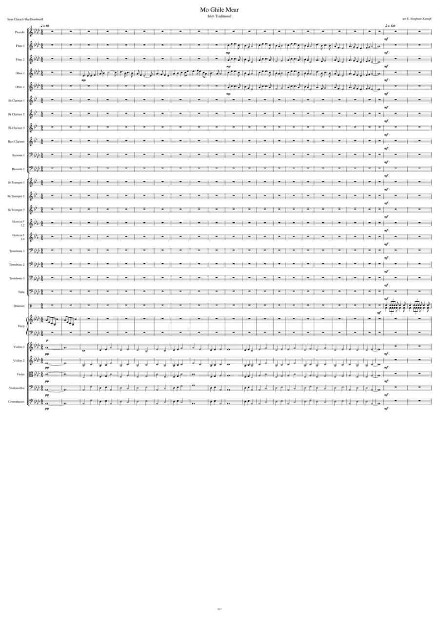 Mo Ghile Mear (arr. Eric Bingham-Kumpf)