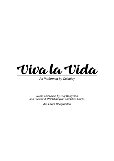 Viva La Vida (arr. Laura Chegwidden)
