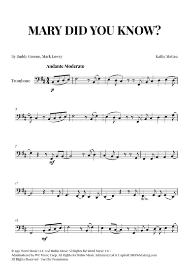 Mary, Did You Know? (arr. Cadenza Editions)