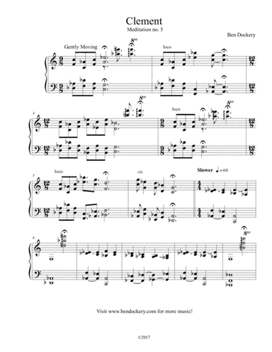Clement (Meditation no. 5 for Solo Piano)