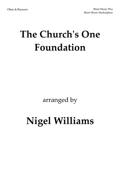 The Church's One Foundation, for Oboe and Bassoon Duet (arr. Nigel Williams)