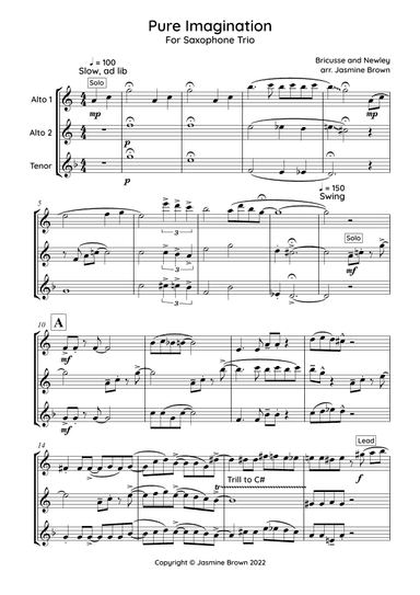 Pure Imagination (arr. Jasmine Brown)