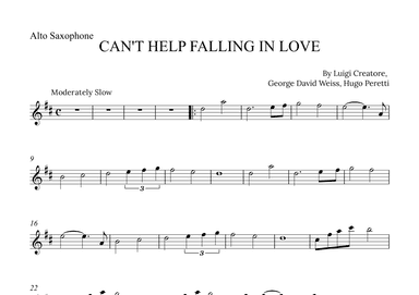 Can't Help Falling In Love (arr. Alex Nunes Rodrigues)