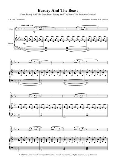 Beauty And The Beast (arr. Tom Drummond)