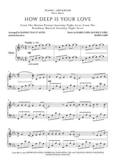 How Deep Is Your Love (arr. Danilo "Daca" Alves)