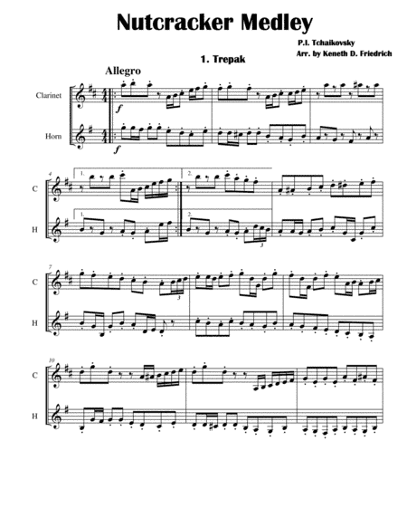 Nutcracker Medley (arr. Kenneth D. Friedrich)