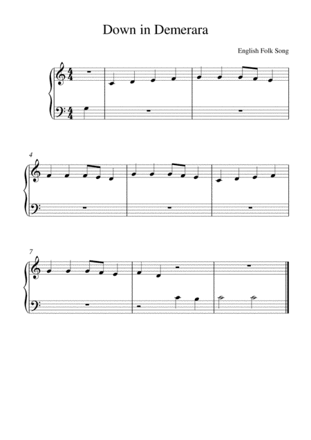 Down in Demerara (arr. Kaiserin Rebecca)