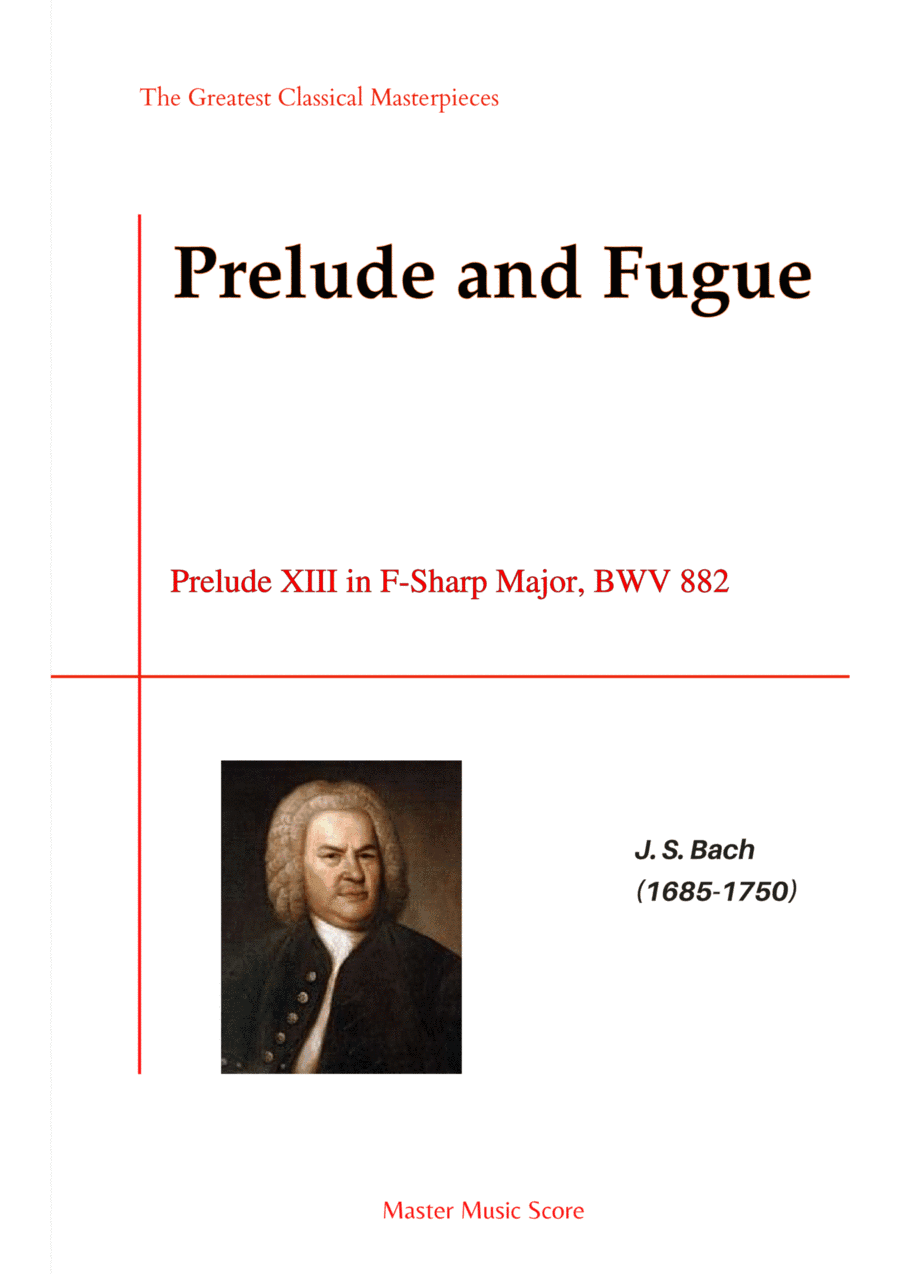 Bach-Prelude XIII in F-Sharp Major, BWV 882 (arr. MPS)
