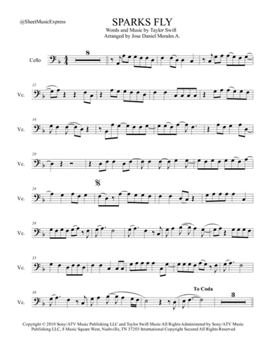 Sparks Fly (arr. Jose Daniel Morales A.)