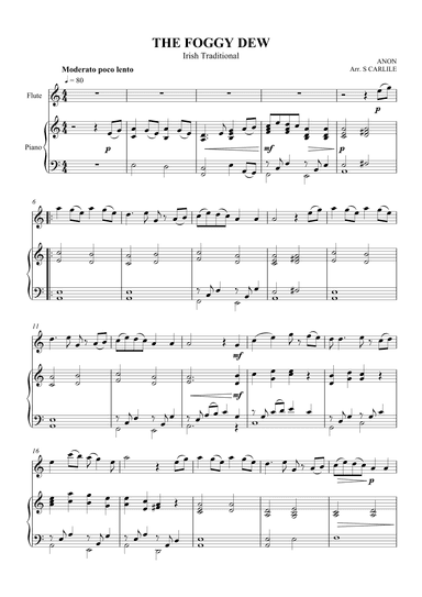 The Foggy Dew (arr. SCMusic)
