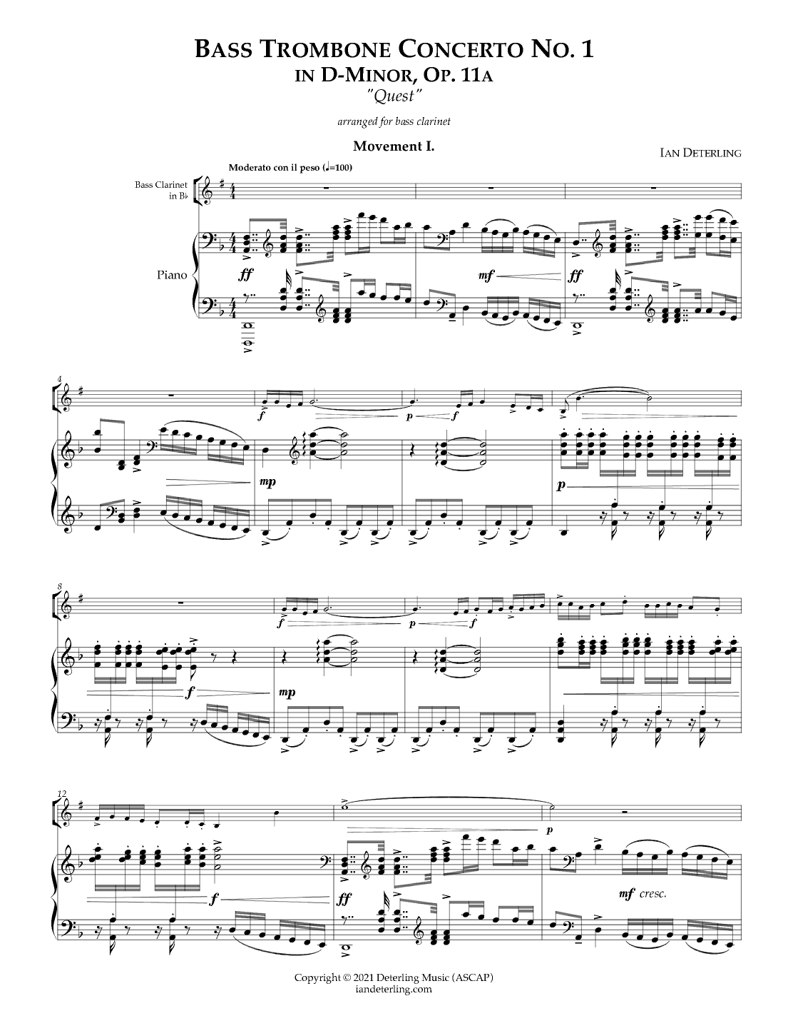 Concerto No. 1 in D-Minor, Op. 11a