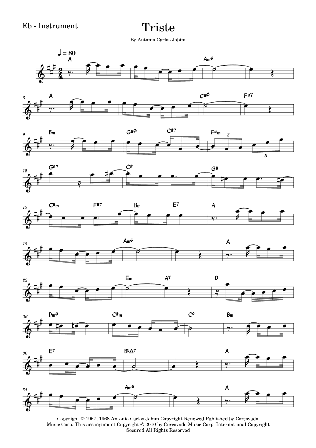 Triste (arr. Fabio Eduardo de Oliveira)