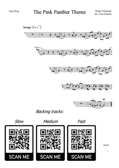 The Pink Panther from THE PINK PANTHER (arr. Ivan Marini)