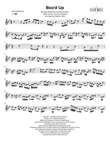 Boo'd Up (arr. Nathan Allen)