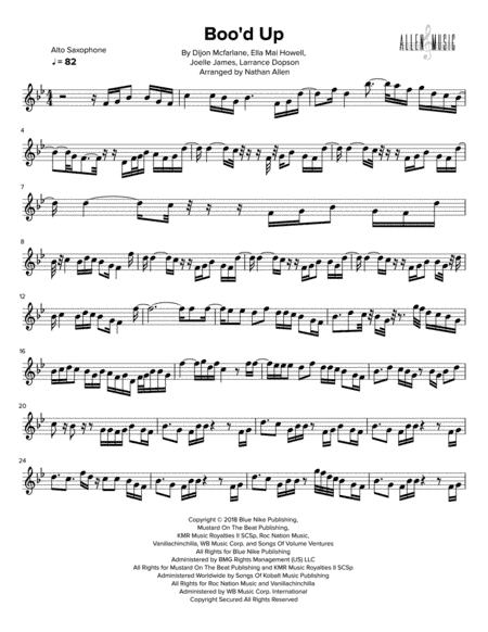 Boo'd Up (arr. Nathan Allen)