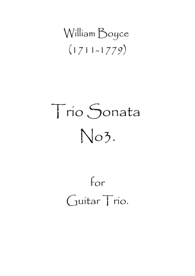 Trio Sonata No.3 (arr. Spence Bundy)