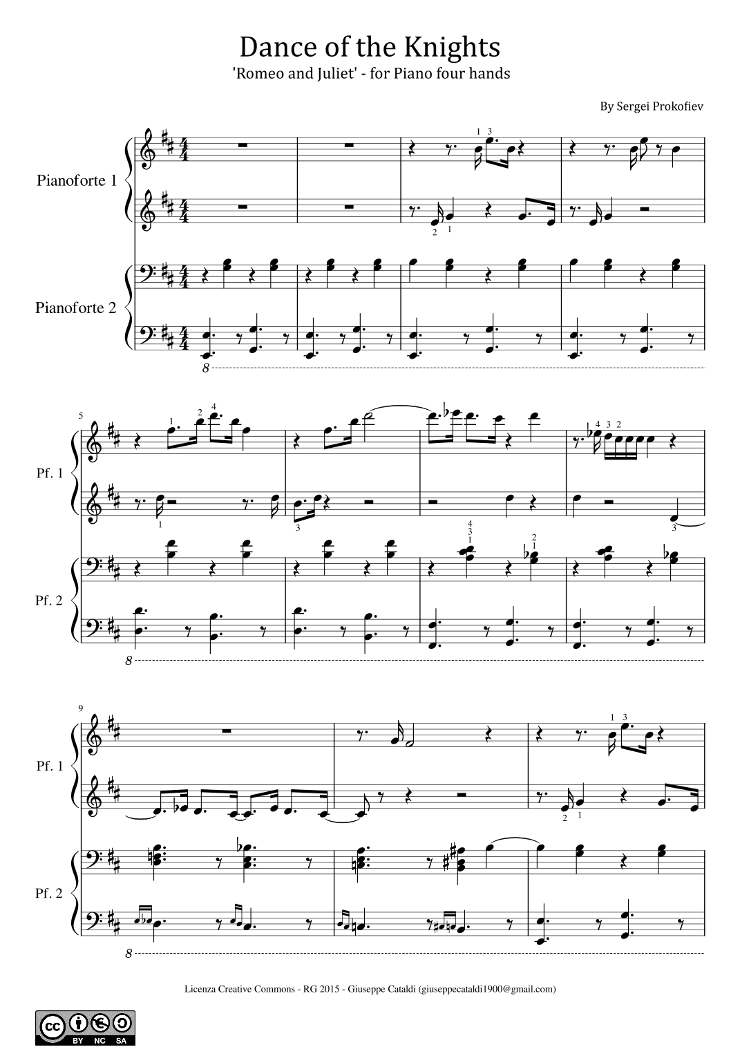 Dance Of The Knights (arr. poon)