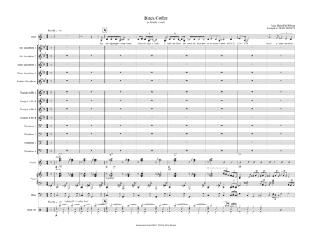 Black Coffee (arr. Dean Mounts)