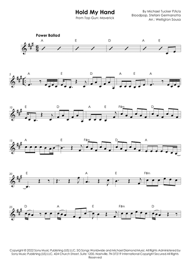 Hold My Hand (arr. Jose Welligton Sousa de Castro)