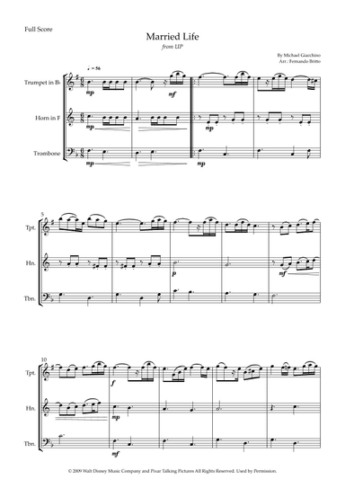Married Life (arr. Fernando Britto)